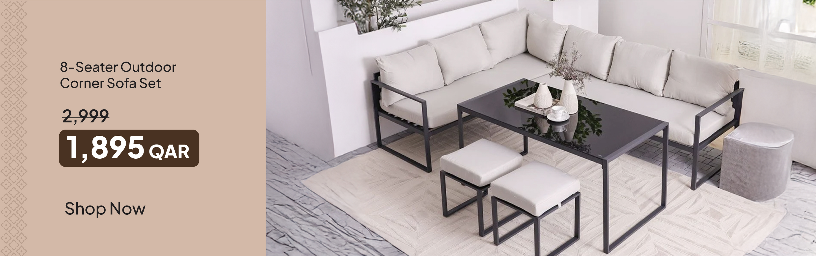 ROQ26-CB-OD-8S OD Corner Sofa Set
