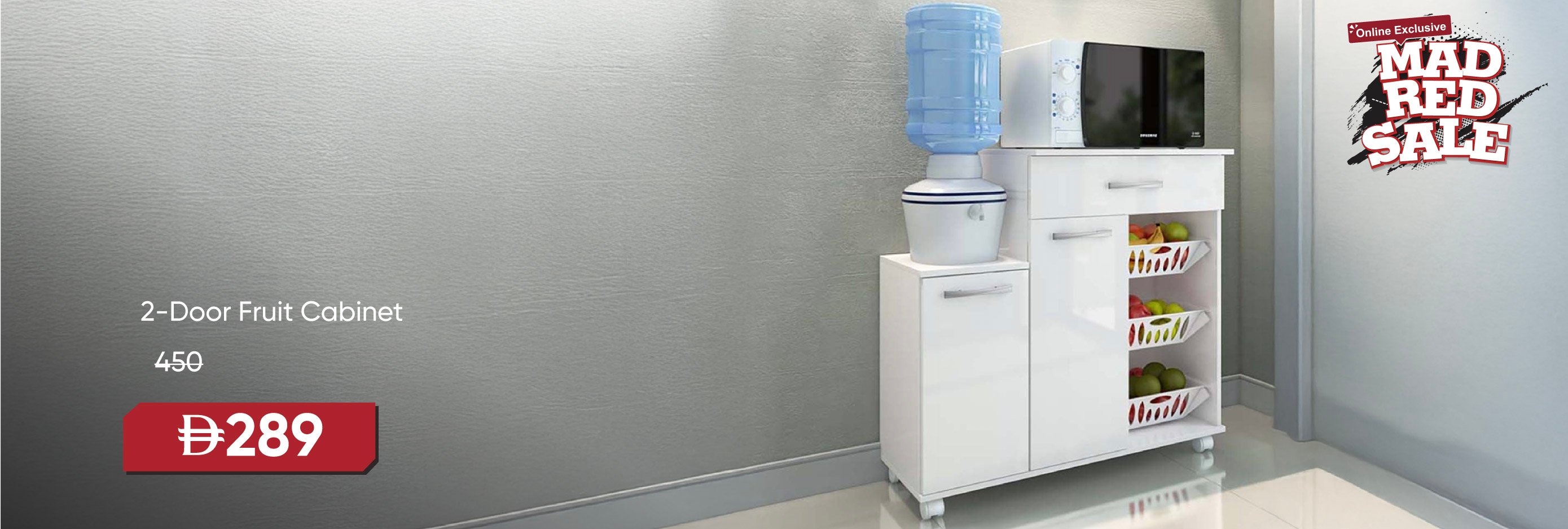 MRSU25-DR-CB-2-Door Fruit Cabinet