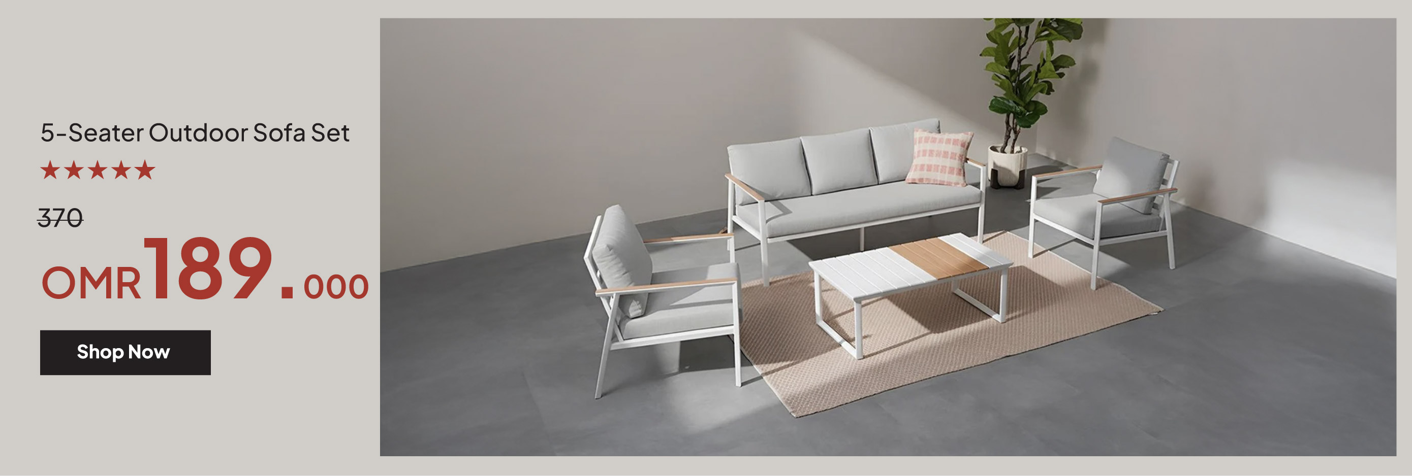 YECSO25-OD-CB-5-Seater OutDSofa Set