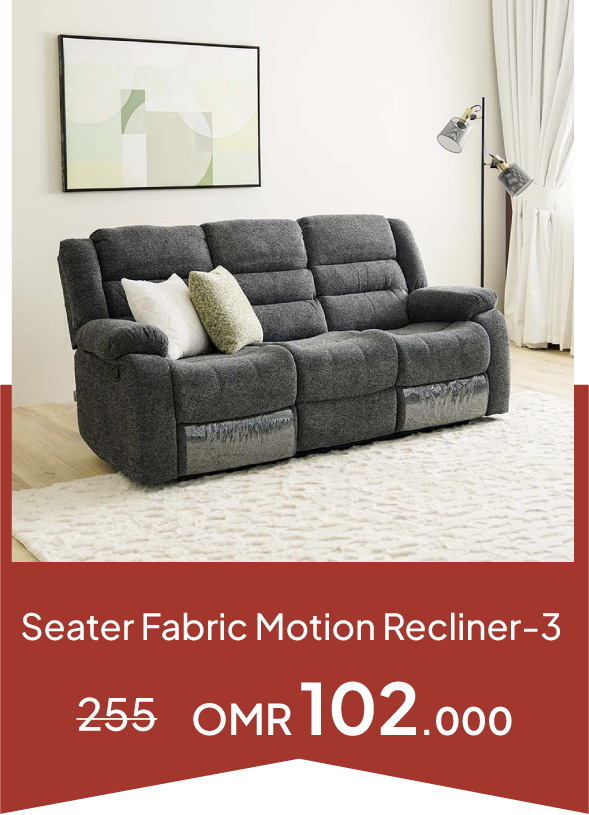 YECSO25-SD- 3-Seater FabRecliner