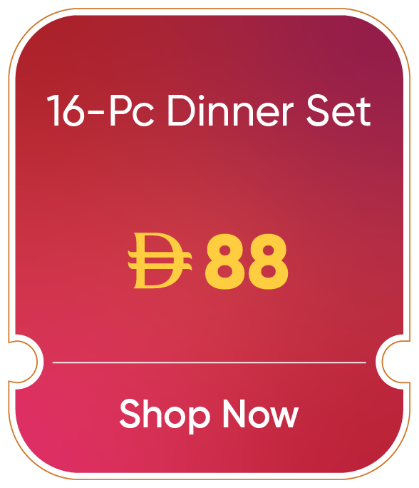 11:11U25-MDE-B-16P Dinner Set
