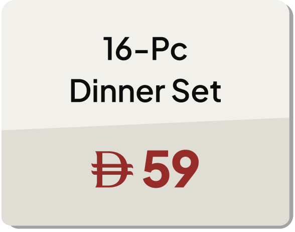 11:11U25-MDE-B-16P Dinner Set