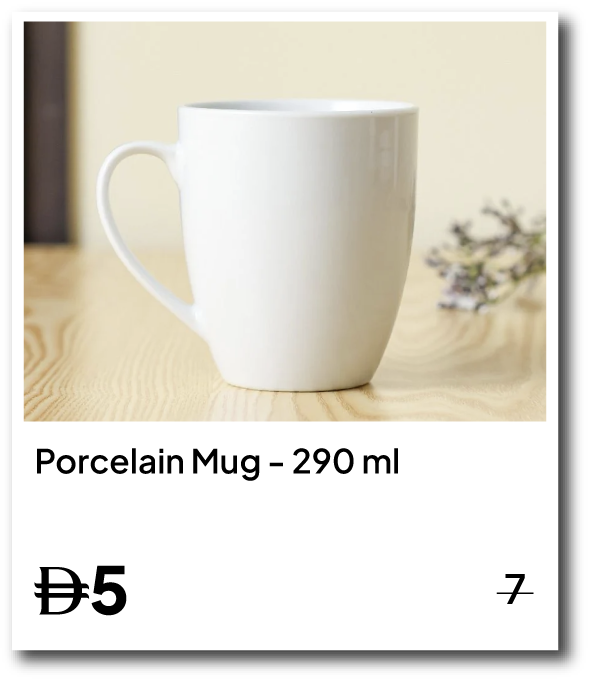 U26-SD-IB-Horeca Porcelain Mug-W