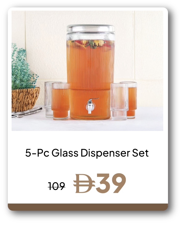U26-KwD-IB-Aresha 5-Piece Glass Dis