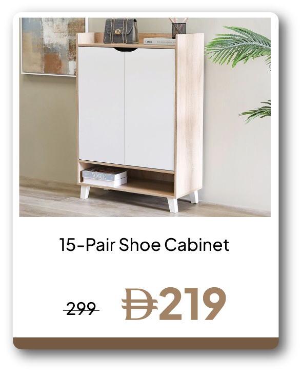 UPR26-SD-15-Pair Shoe Cabinet