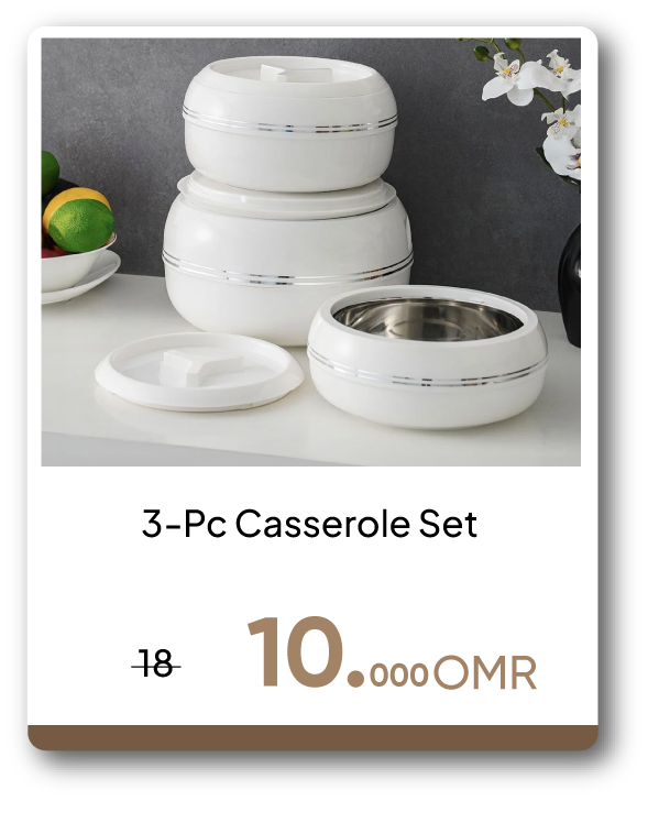 PRO26-C&C-3-Pc Casserole Set