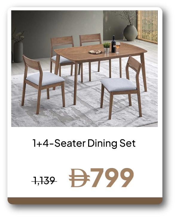 UPR26-SD-1+4-Seater Dining Set