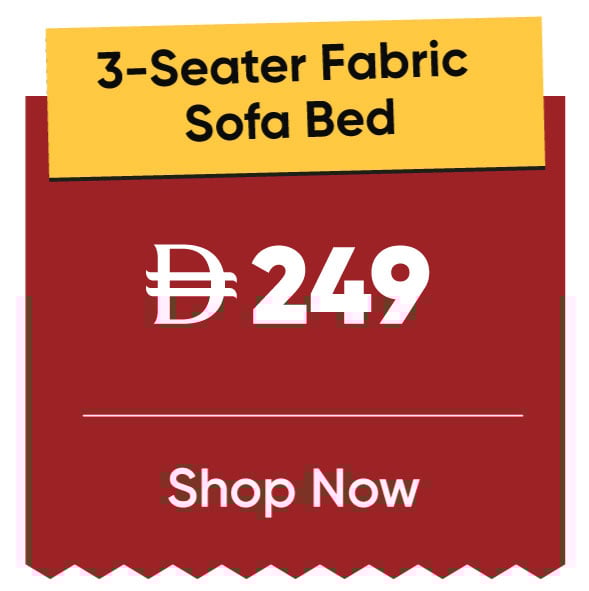 11:11U25-MDE-B-3S Fabric Sofa Bed