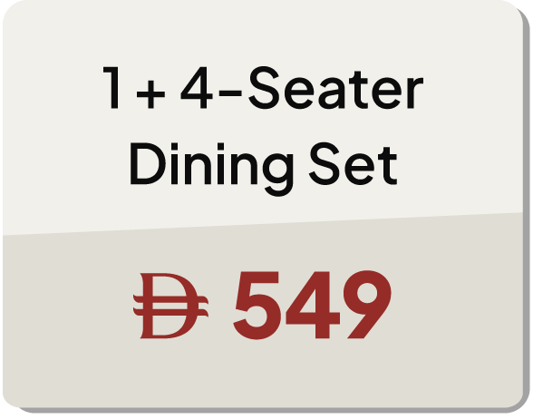 11:11U25-MDE-B-1+4S Dining Set