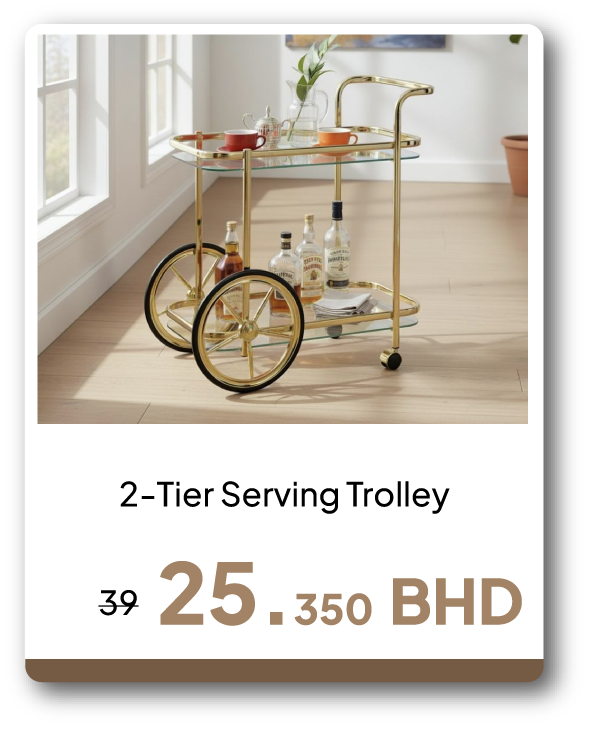 PRB26-SDF-2-Tier Serving Trolley