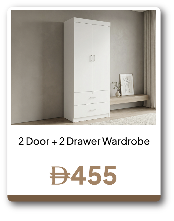 SFFU26J-SDF-2 Door+2 Drawer Wardrob
