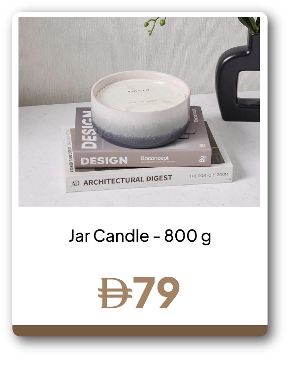 SFFU26J-SD-C&C-Jar Candle - 800 g