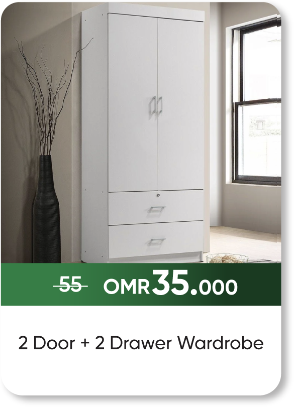 NDSO25-SD-2 Door + 2 DrawerWardrobe