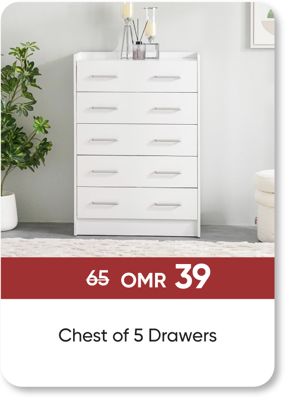 BRSO25-SD-Chest of 5 Drawers