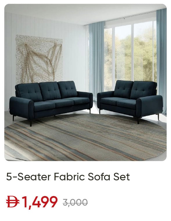 EHU-SD_5S Fabric Sofa Set