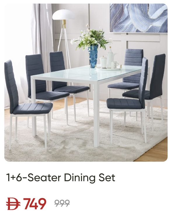EHU-SD-1+6-Seater Dining Set