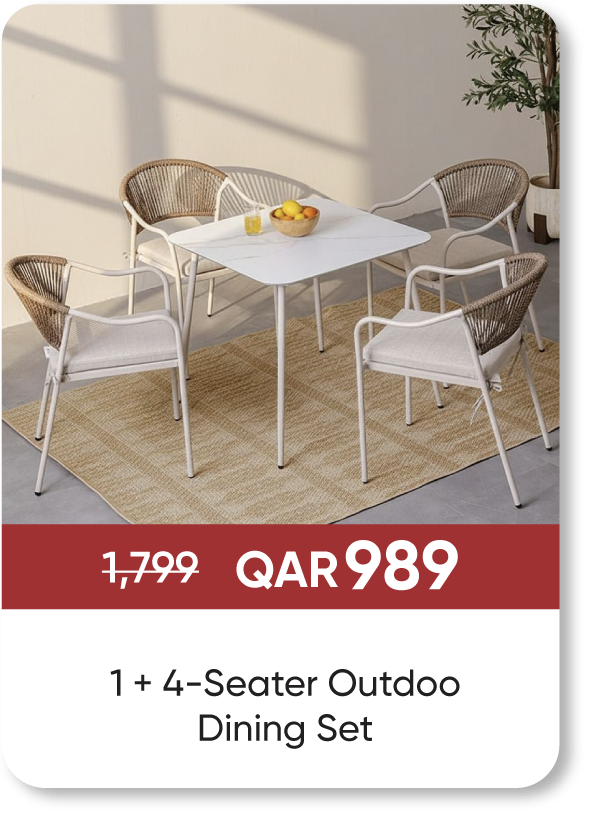 MSQ25-SD- 1 + 4-Seat OD Dining Set