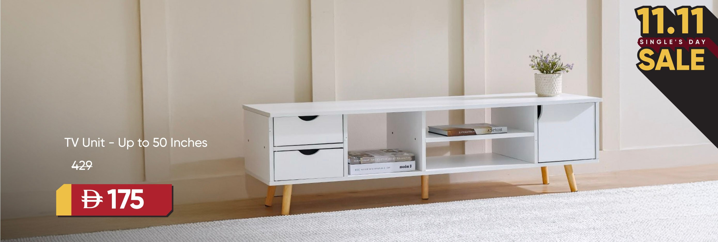 11:11U25-LR-CB-TV Unit Upto 50"