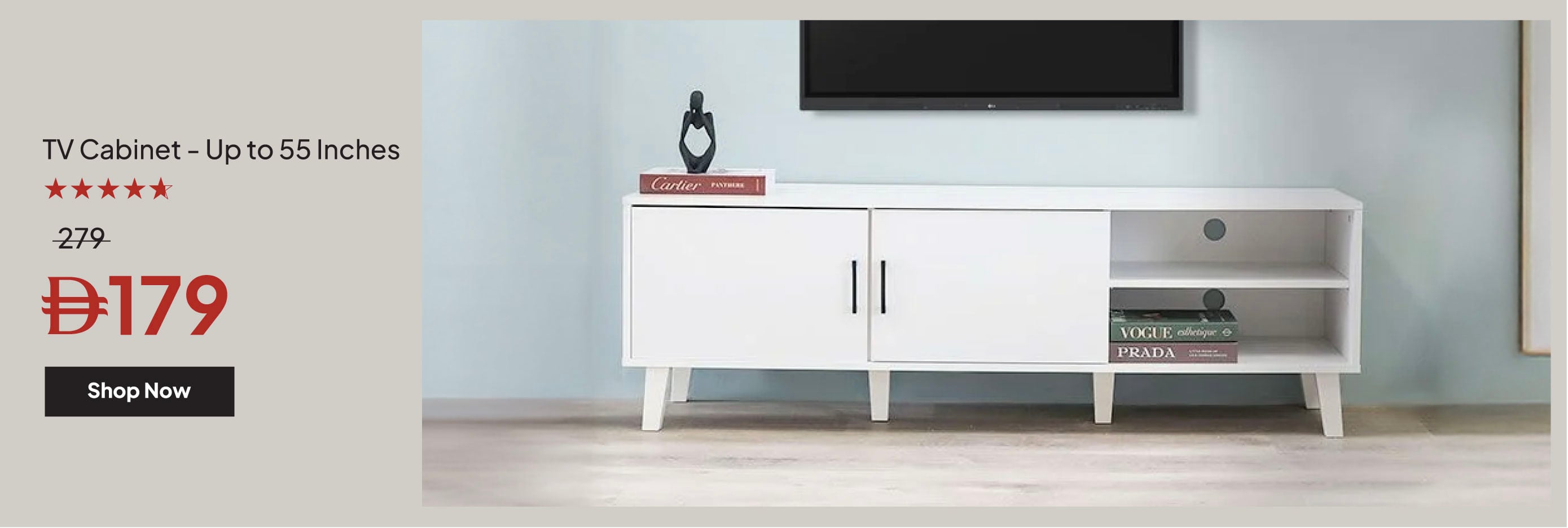 YECSU25-LR-CB-TV Cabinet - Upto55