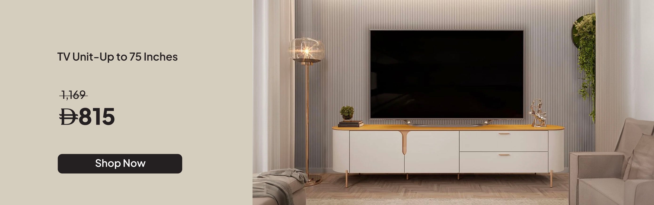 U26-LivingRoom-Kaido Tv Unit With 2