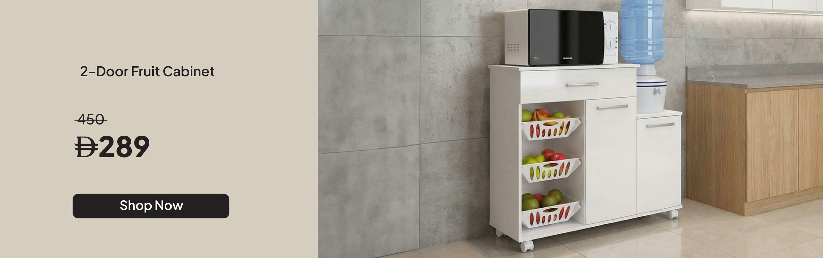 U26-Dining-Ledian 2-Door Fruit Cab