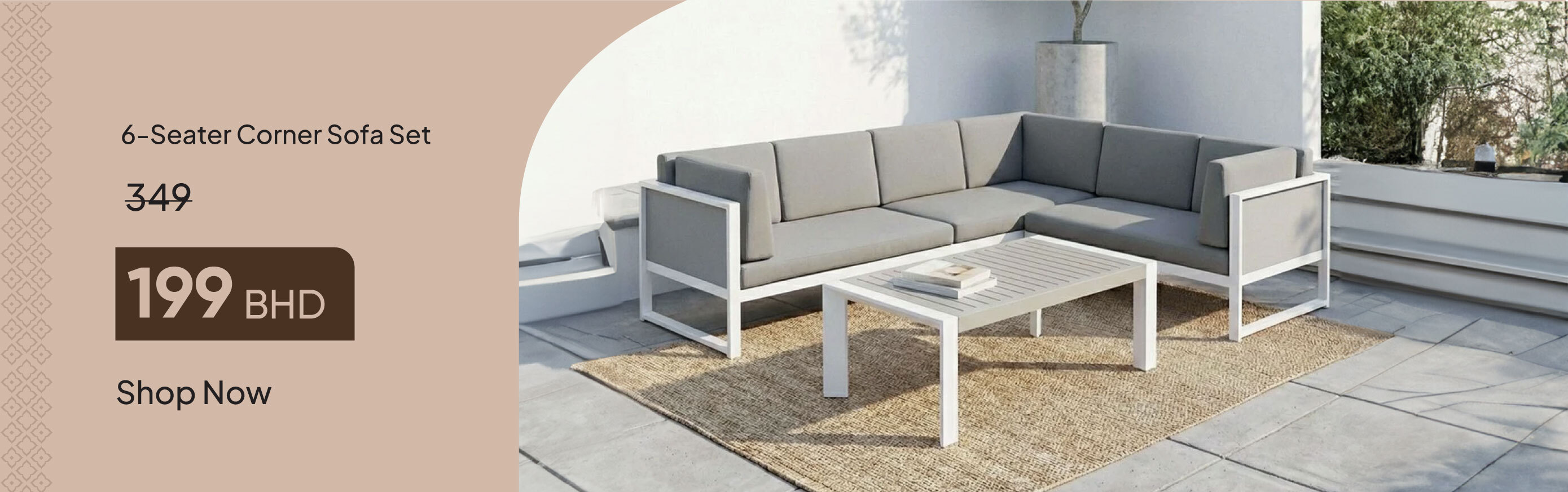 PRB26-OD-CB-Andrea Corner Sofa Set