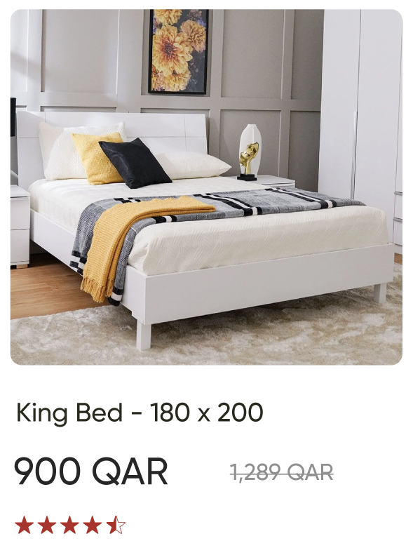 ESOQ-SD-King Bed - 180 x 200