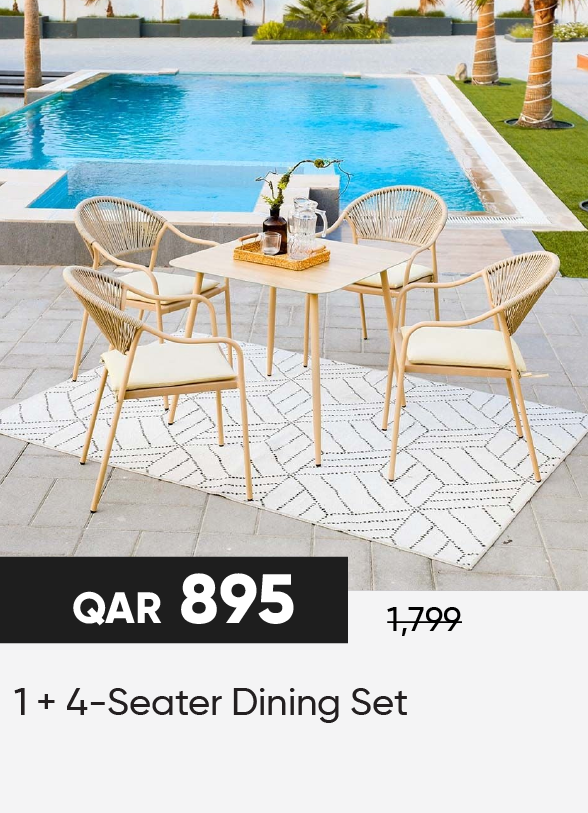 HFQ25-SD-1 + 4-Seater Dining Set