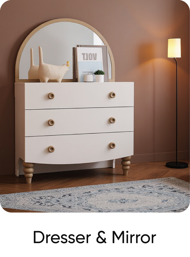 U25-Kids LP-ATAO-B-Dresser & Mirror