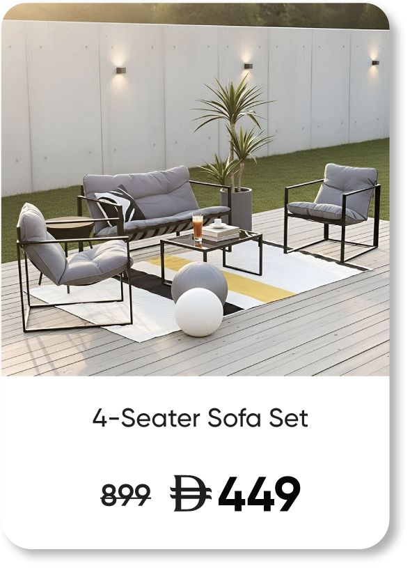 G-LP-SD- Terry-4-Seater Sofa Set