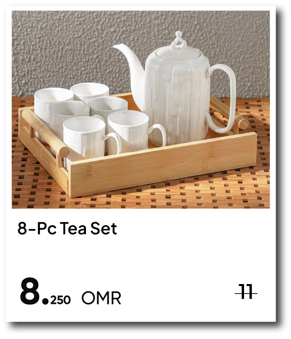 NYHRO26-SD-8-Pc Tea Set