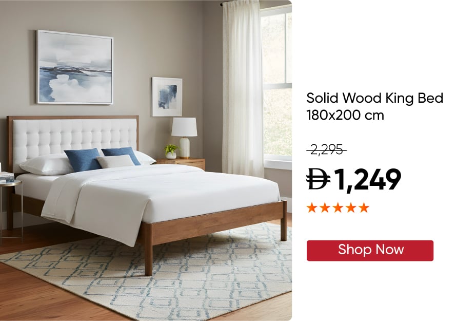 SSSU25-OD33SKU-Solid Wood King Bed
