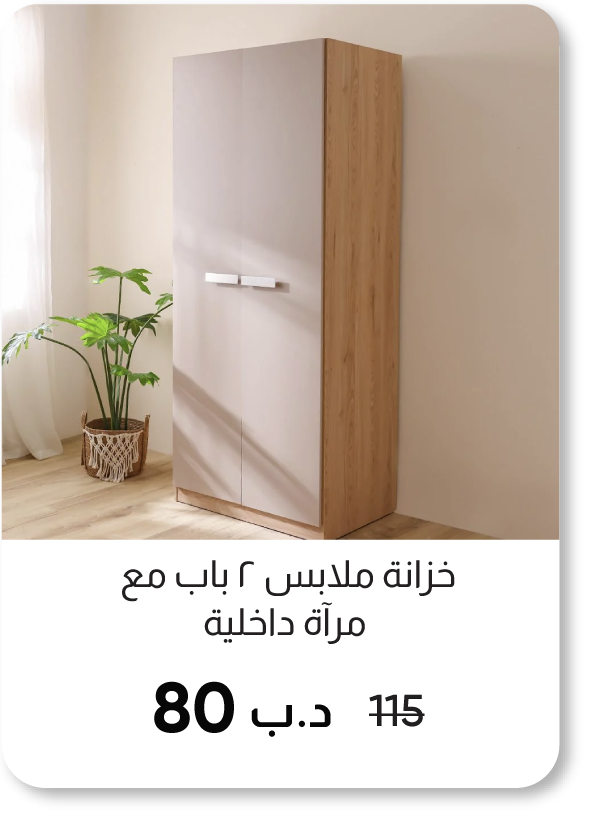 HFB25-SD-2D Wardrobe WMirror Inside
