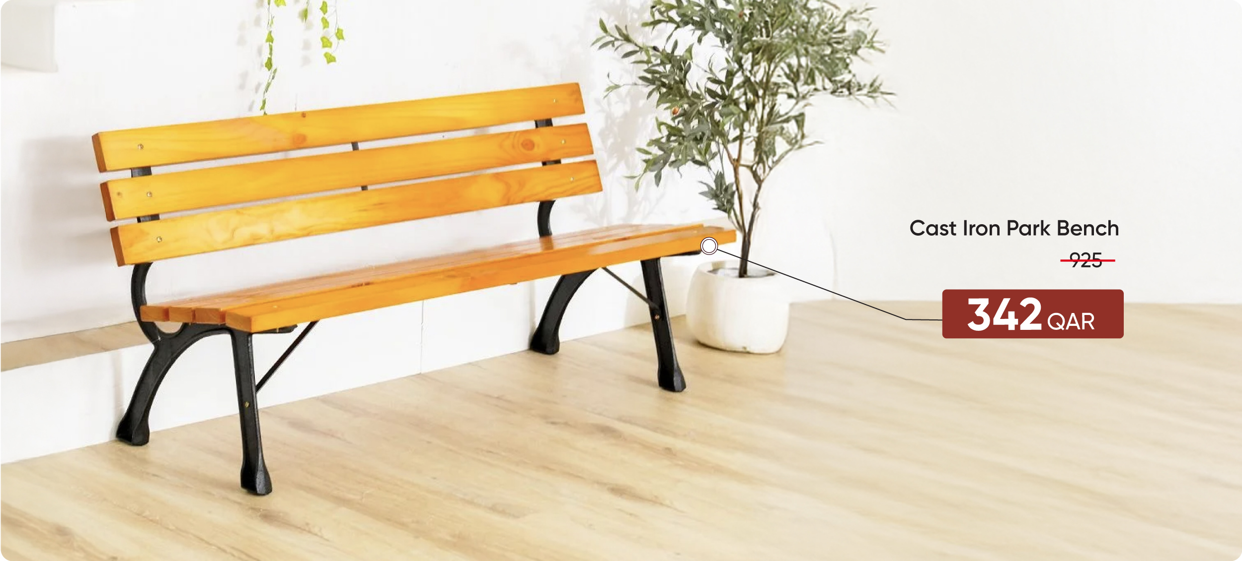 MSQ-DB-Cast Iron Park Bench