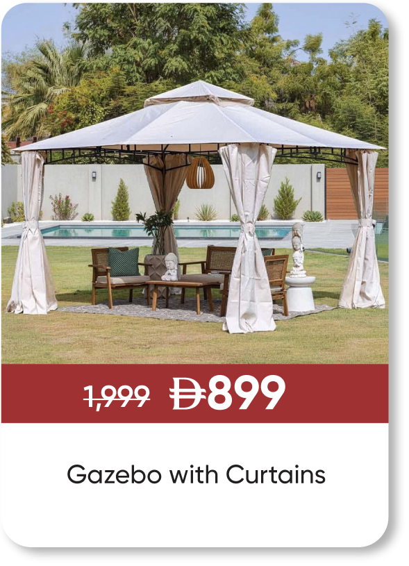 YESU25-SD-Amna Gazebo with Curtains