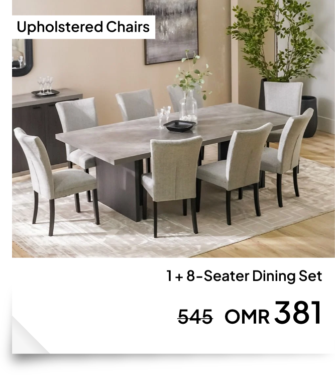 OM26-NYHR-NA IR-8-Seater Dining Set