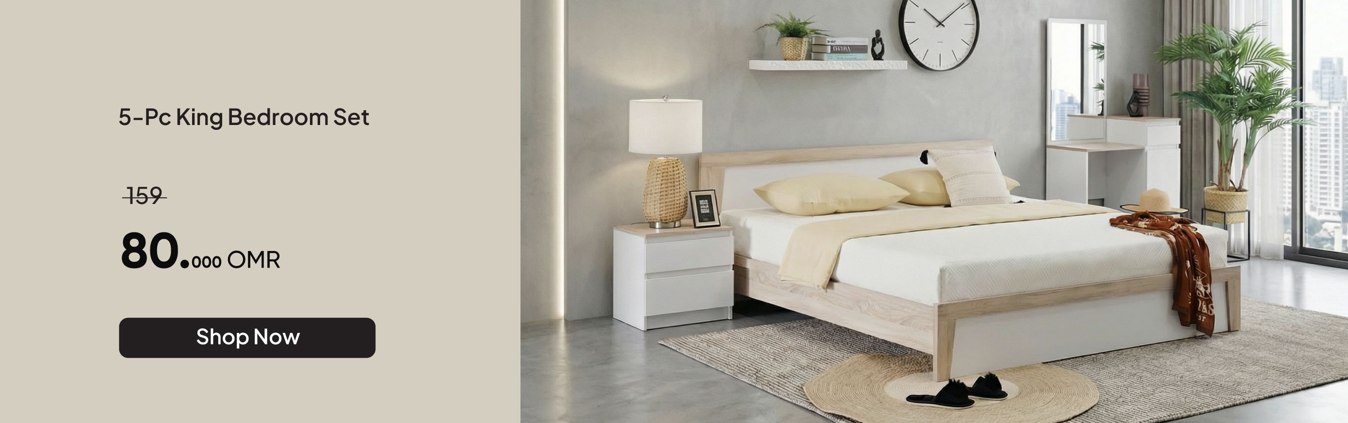 NYHRO25-BR-CB-5-Pc King Bedroom Set