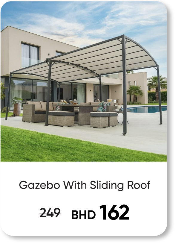 HFB25-SD-Gazebo With Sliding Roof