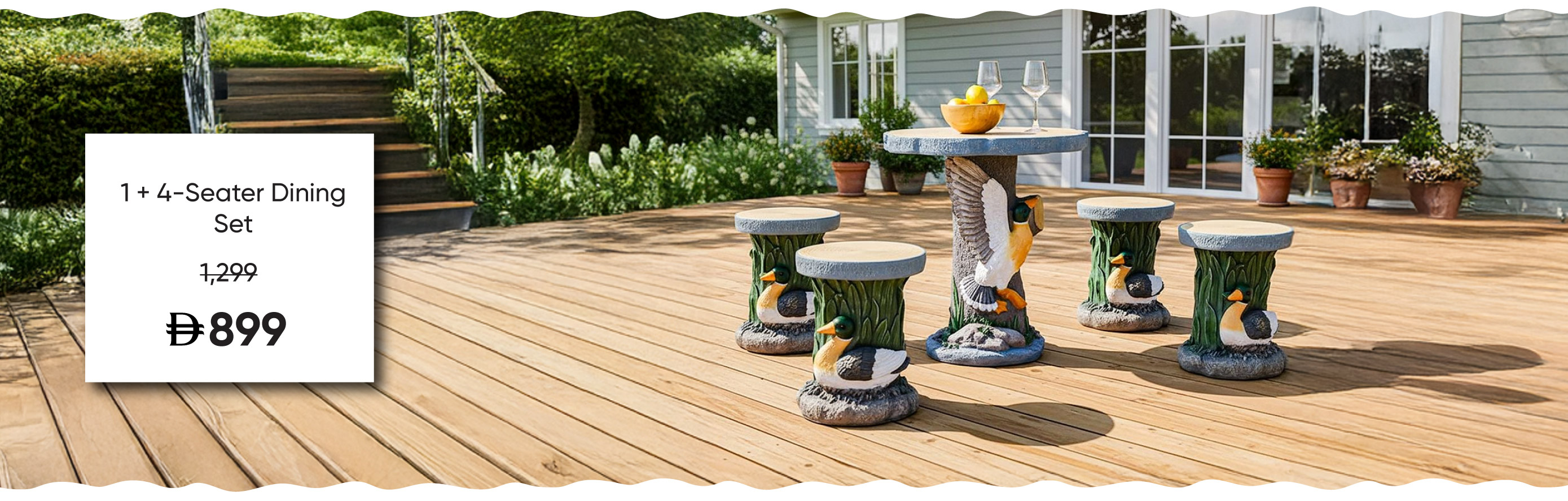 G-LP-Dining-Mid B-1+4S Dining Set