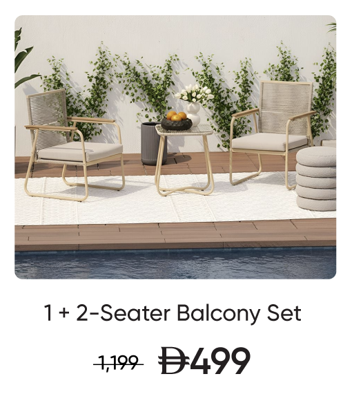 U25-TriB-Right-OD-1+2S Balcony Set