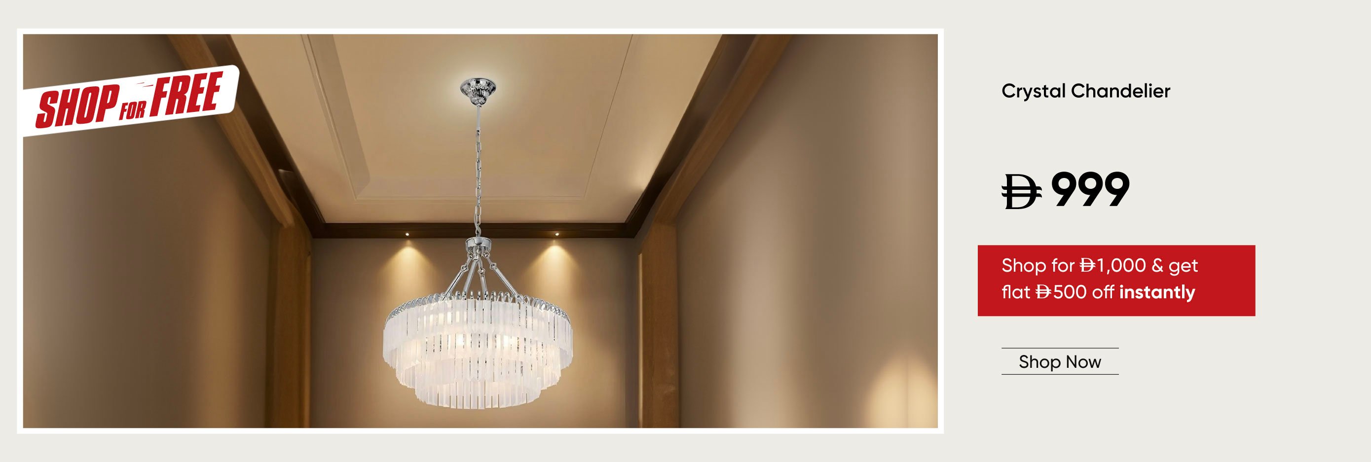 SFFU25-LT-CB-Crystal Chandelier
