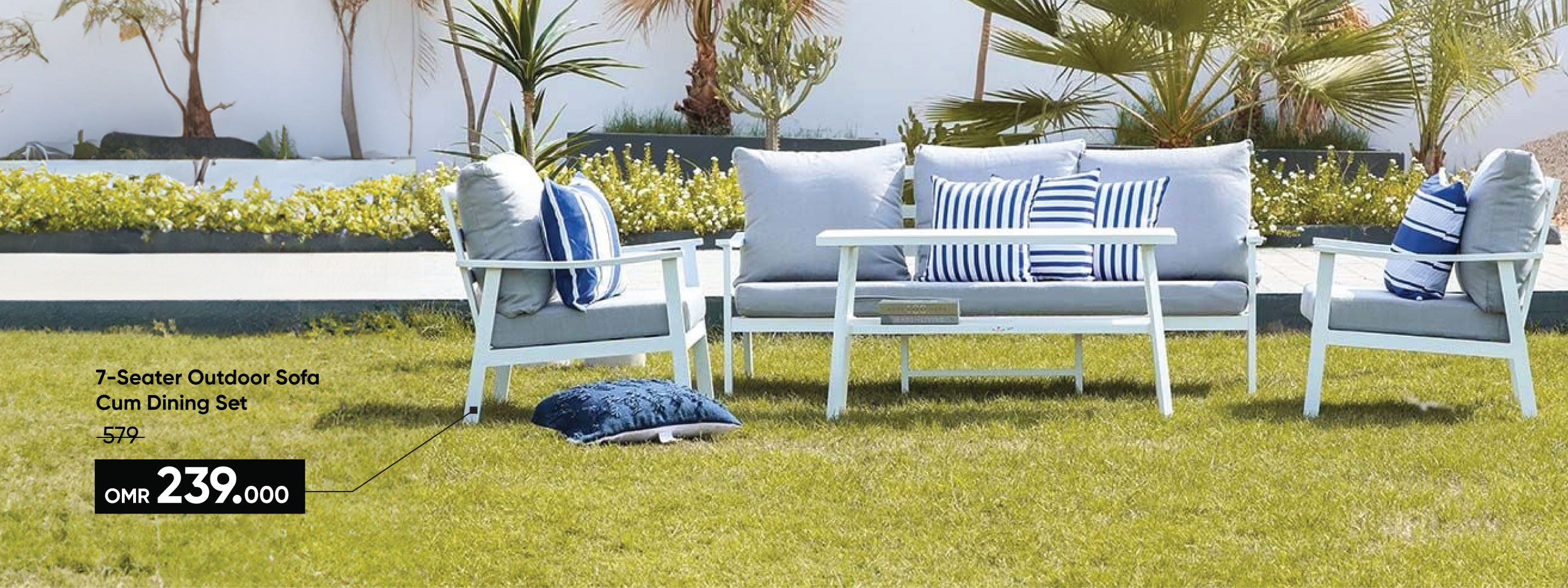 SSSO25-OD-CB-7S OD Sofa Dining Set