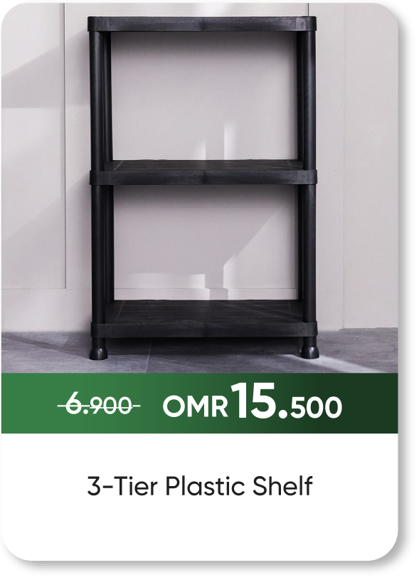 NDSO25-SD-3-Tier Plastic Shelf