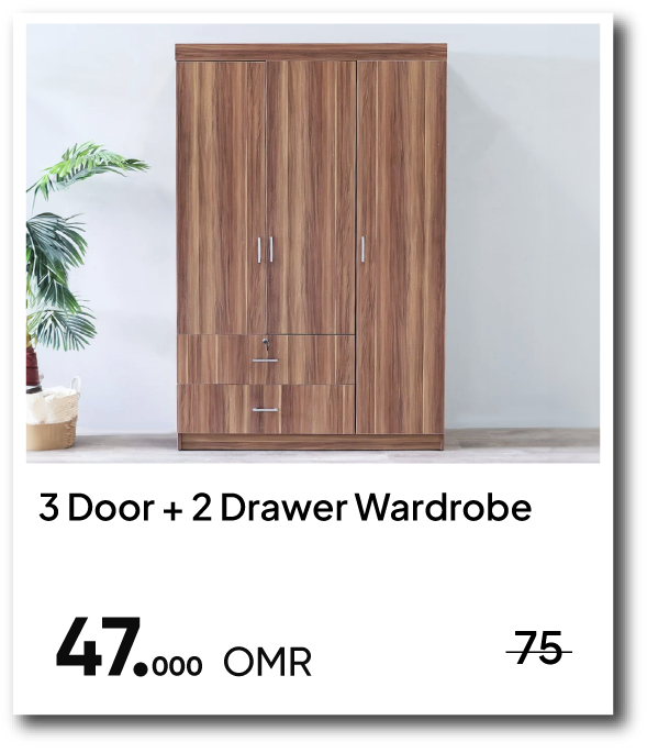 NYHRO26-SD-3 Door + 2 DrawerWardro