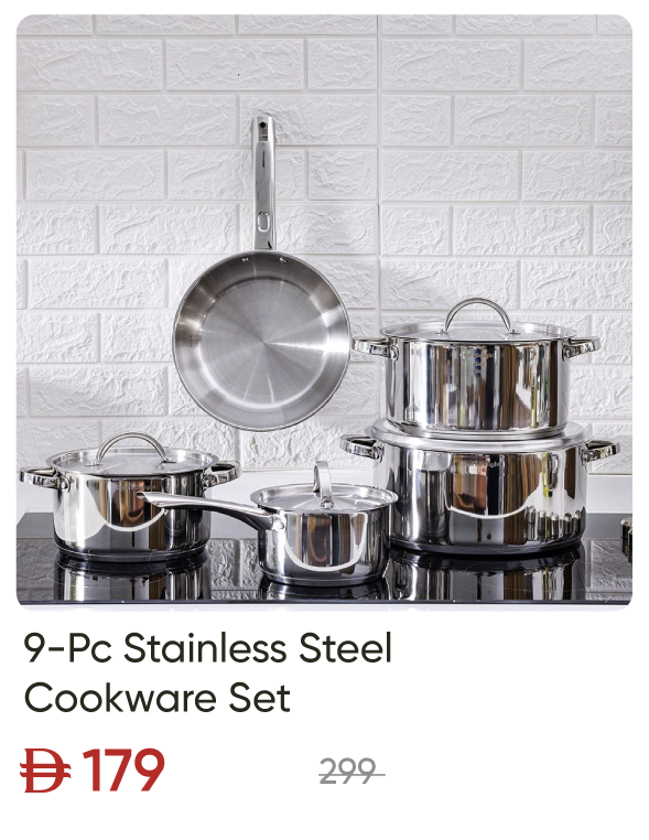 SSU-SD-9-Pc SS Cookware Set
