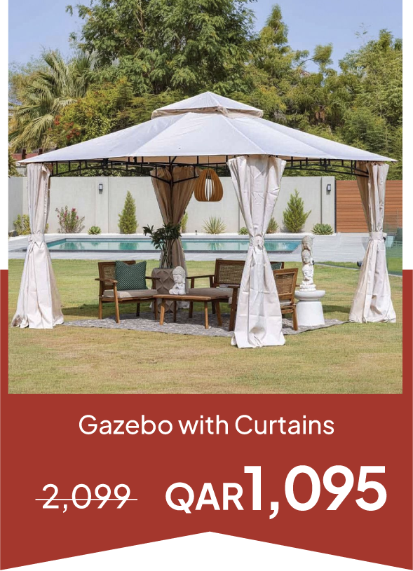 NYOQ25-SD- Gazebo with Curtains 