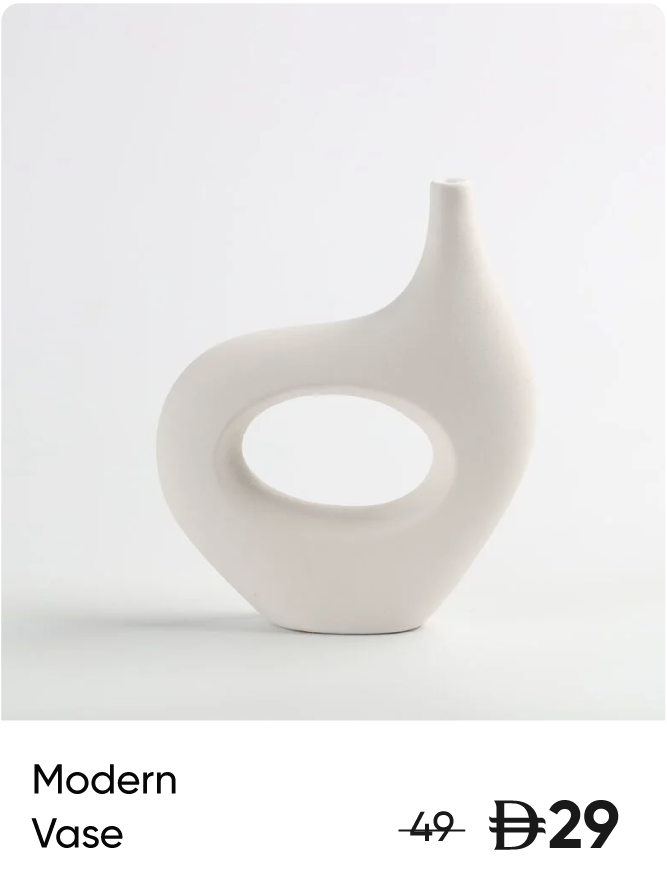 U25-GS-Strip-Modern Vase Horizontal