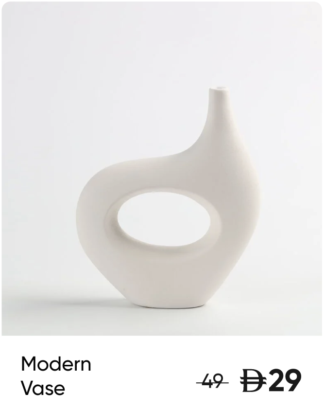 U25-GS-Strip-Modern Vase Horizontal