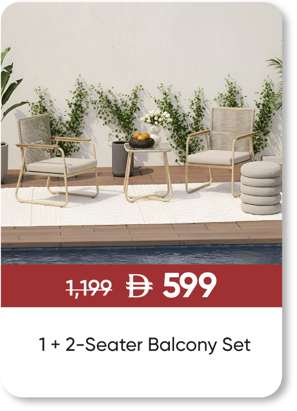 YESU25-SD-Aliza 1+2S Balcony Set