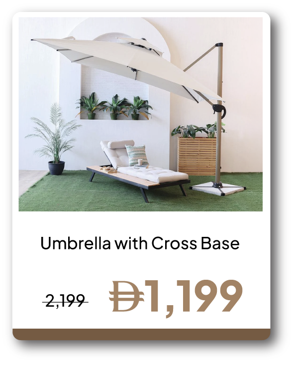 PRU26-GLP-SD-Umbrella W Cross Base